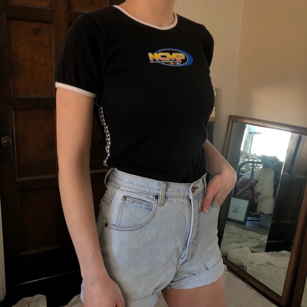 retro racer NCMP Y2K baby-tee
